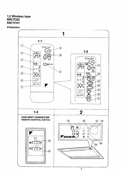 Daikin BRC7C62/BRC7C67 Wireless Remote Controller Operation Manual - cover page