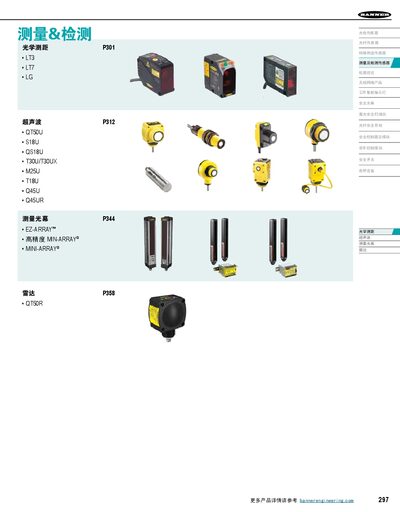 Banner Engineering L‑GAGE® Series Laser Displacement Sensor Product Manual - cover page