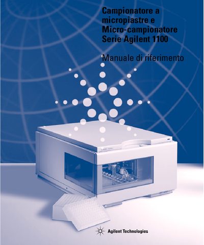 Agilent 1100 Microplate Sampler and Microsampler Reference Manual - cover page