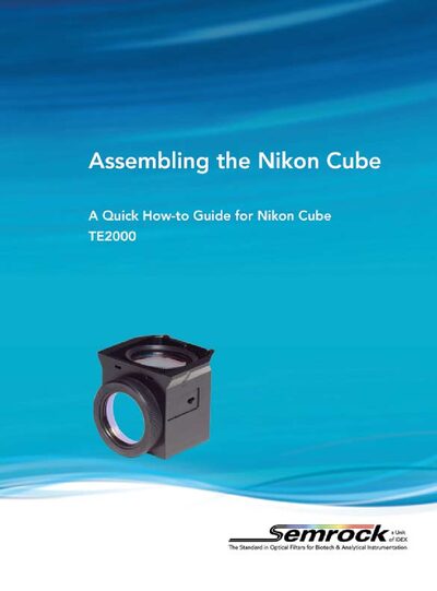 Nikon N TE Cube Assembly Procedure - cover page