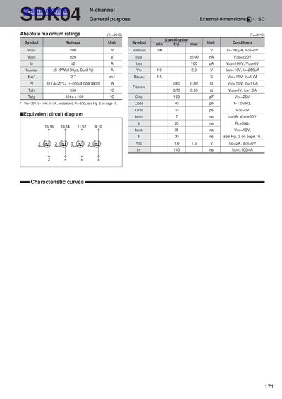 SDK04 N-channel General Purpose Transistor Datasheet - cover page