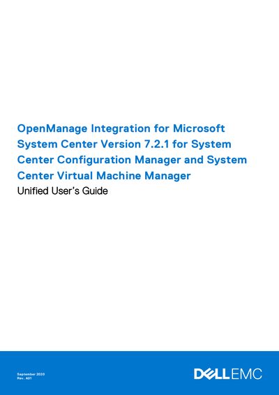 Dell OpenManage Integration for Microsoft System Center Version 7.2.1 User's Guide