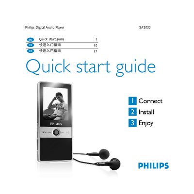 Philips SA5000 Quick Start Guide