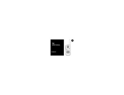 Motorola T62 Two-Way Radio Owner's Manual - cover page