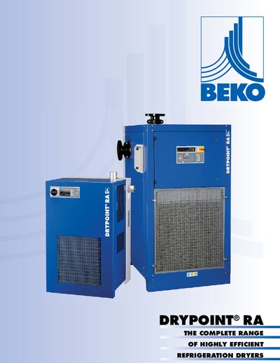 Beko DRYPOINT® RA Refrigeration Dryers Product Leaflet - cover page
