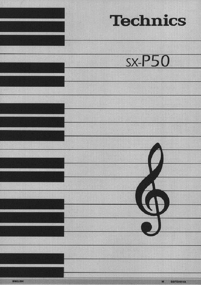 Technics SX-P50 User Manual - cover page