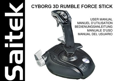Saitek Cyborg 3D Rumble Force Stick User Manual - cover page