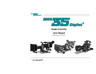 P+S Technik Oszi 400 Series Image Converter User Manual - cover page