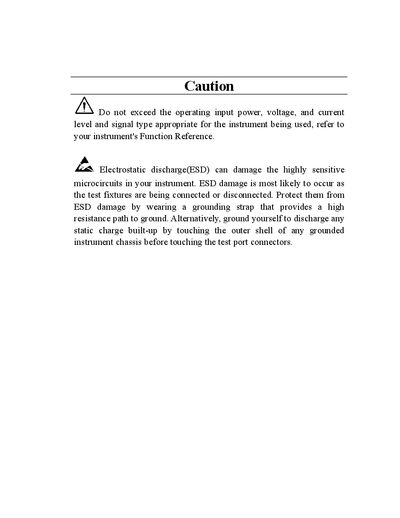 Agilent E5061A/E5062A ENA Series RF Network Analyzer User Manual cover