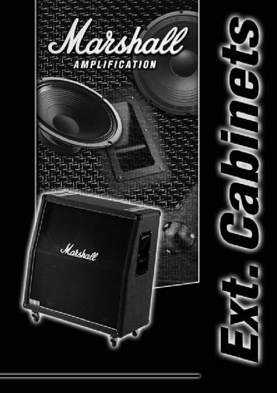 Marshall 1960A/1960B/1960AV/1960BV Speaker Cabinet Mono/Stereo Switching Facilities Manual - cover page