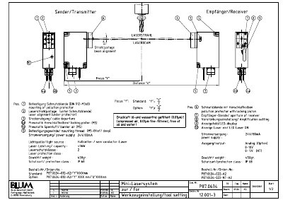Blum-Novotest P87.0634 Laser System Datasheet - cover page