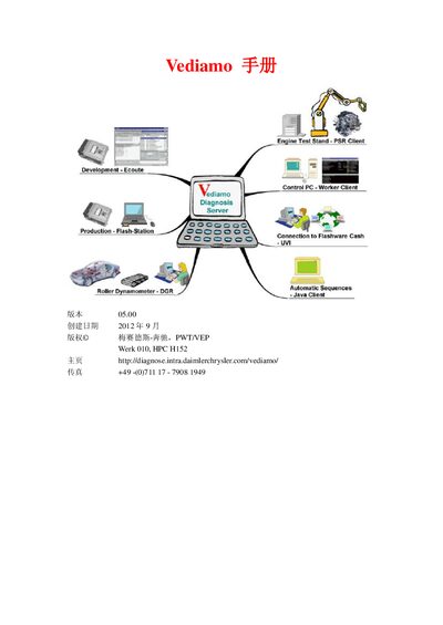 Mercedes-Benz Vediamo User Manual - cover page