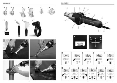 Steinel HG 2620 E Hot Air Tool Operating Instructions - cover page