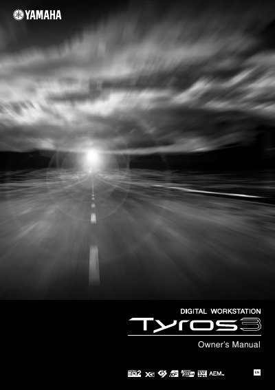 Yamaha Tyros3 Digital Workstation Owner's Manual - cover page