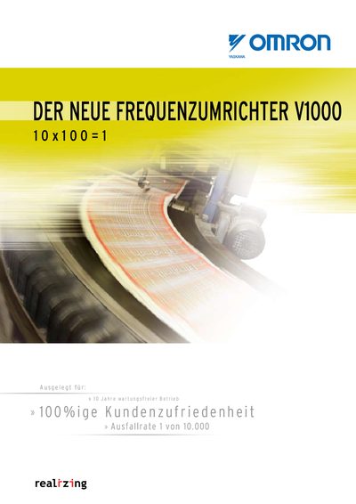 Omron V1000 Frequency Inverter User Manual - cover page