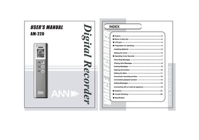 ANN AM-220 User Manual