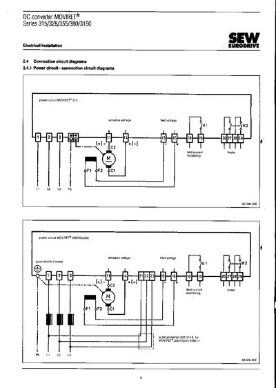 SEW MOVIRET 315/328/355/380/3150 Service Manual - cover page