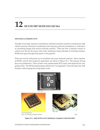 Multichip Modules (MCMs) - cover page