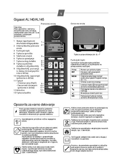 Gigaset AL140/AL145 User Manual - cover page