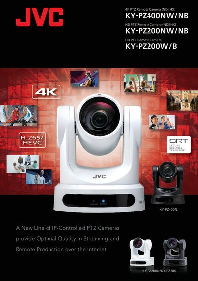 JVC KY-PZ400N PTZ Remote Camera Datasheet - cover page
