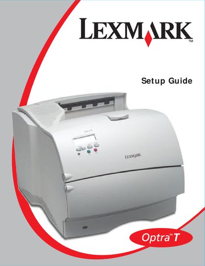 Lexmark Optra T Setup Guide - cover page