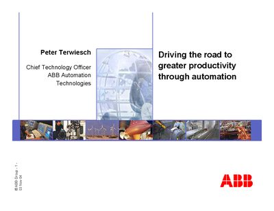 ABB Automation Technologies Overview Manual - cover page