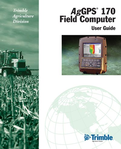 Trimble AgGPS 170 Field Computer User Manual - cover page