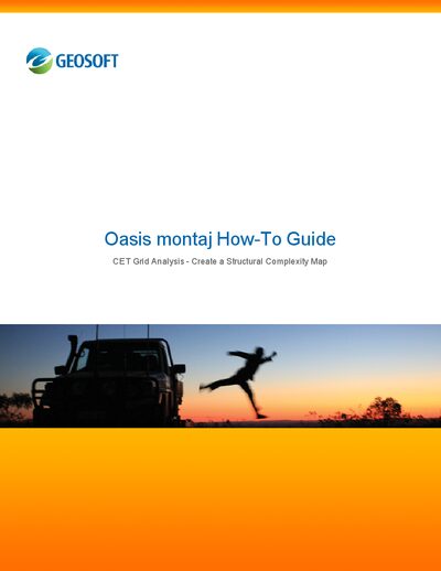 Geosoft CET Grid Analysis Structural Complexity Map How-To Guide - cover page