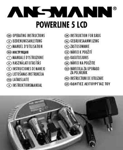 ANSMANN POWERLINE 5 LCD User Manual