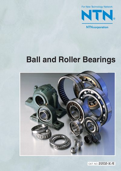 NTN Ball and Roller Bearings User Manual - cover page