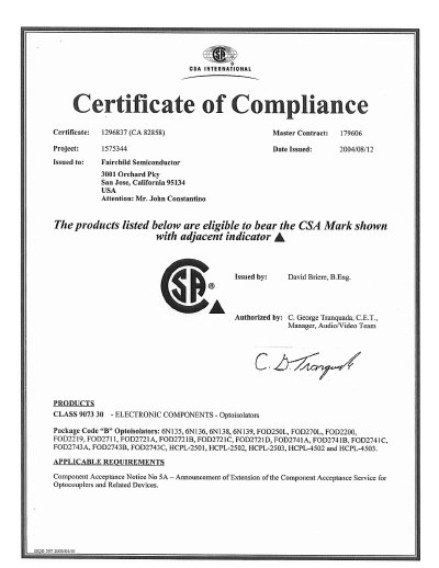 CSA INTERHATIONAL SC_C1296837  - cover page