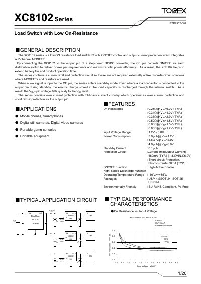TOREX XC8102Series Manual - cover page