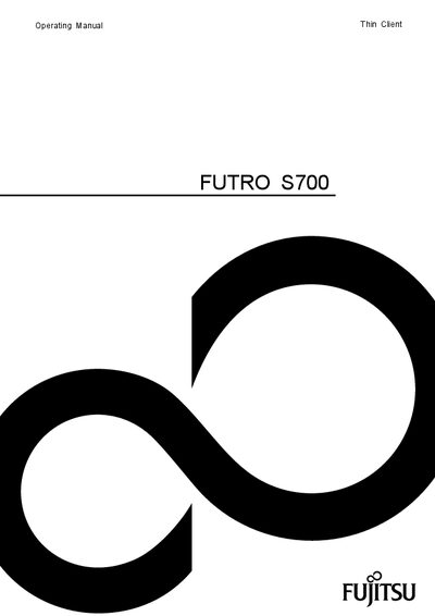 Fujitsu FUTRO S700 Thin Client Operating Manual - cover page