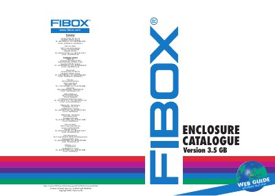 Fibox Enclosure Catalogue Version 3.5 - cover page