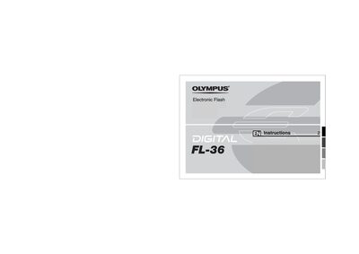 Olympus FL-36 Electronic Flash User Manual