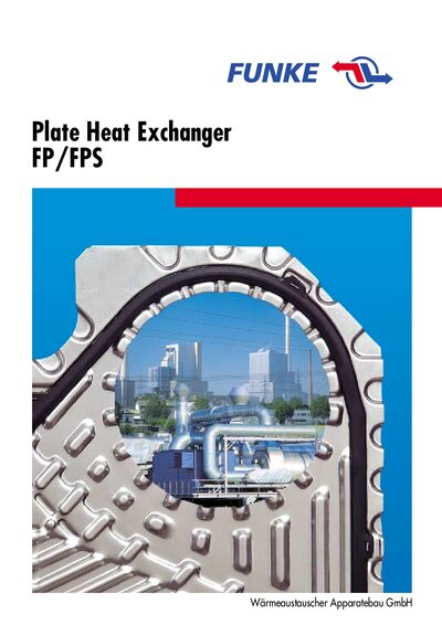 FUNKE FP/FPS Plate Heat Exchanger Product Data Sheet - cover page