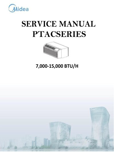Midea PTAC Series 7,000-15,000 BTU/H Service Manual - cover page
