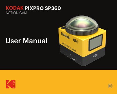 Kodak SP360 Action Cam User Manual