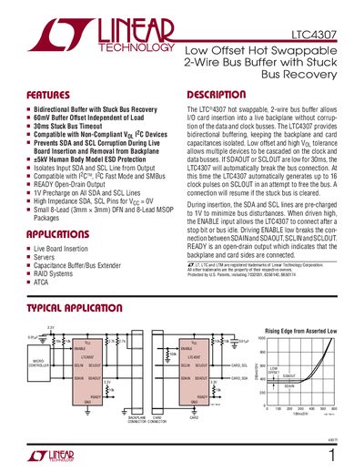 Linear Technology LTC4307 Datasheet - cover page
