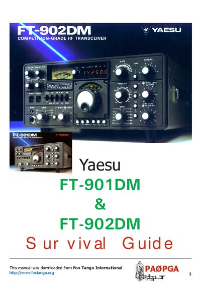 Yaesu FT-901DM & FT-902DM HF Transceiver Survival Guide - cover page
