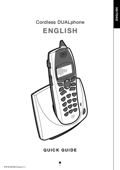 Cordless DUALphone Quick Guide - cover page