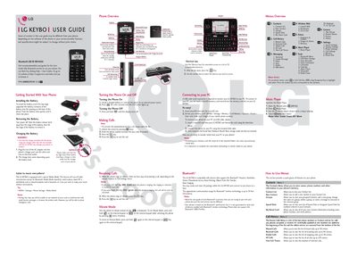 LG KEYBO User Manual - cover page