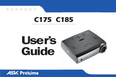InFocus C175/C185 Digital Projector User Manual