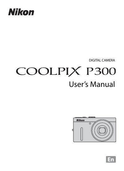 Nikon COOLPIX P300 Digital Camera User Manual