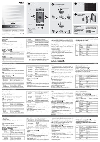 ATEN VE510 Video Synchronizer User Guide - cover page