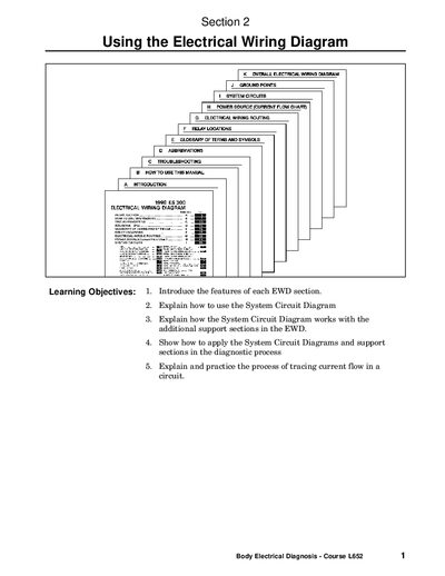 Lexus L652 Electrical Wiring Diagram Body Electrical Diagnosis Course - cover page