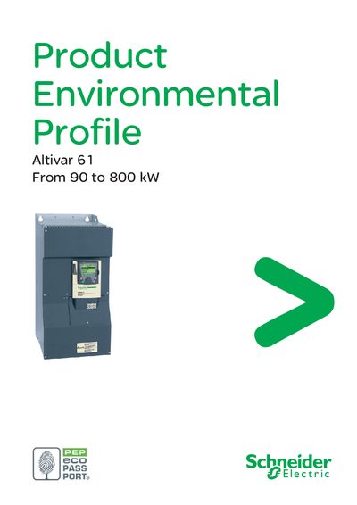 Schneider Electric Altivar 61 Product Environmental Profile - cover page