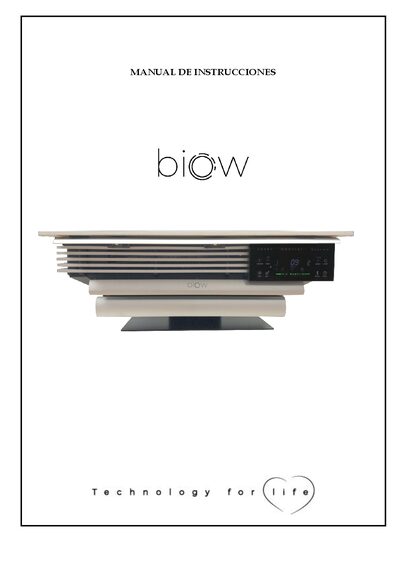 BioWair BioW Air Purifier and Heater User Manual - cover page