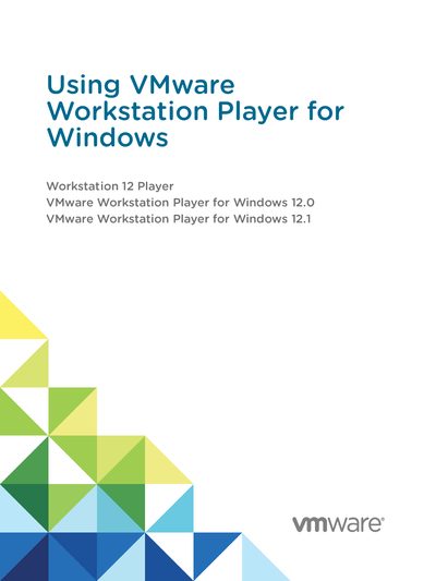 VMware Workstation Player 12.0/12.1 User Manual - cover page