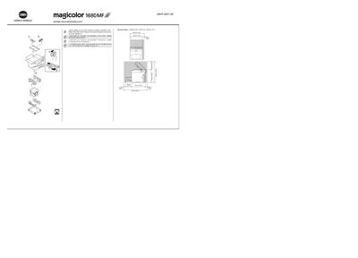 Konica Minolta magicolor 1680MF Printer Installation Guide - cover page